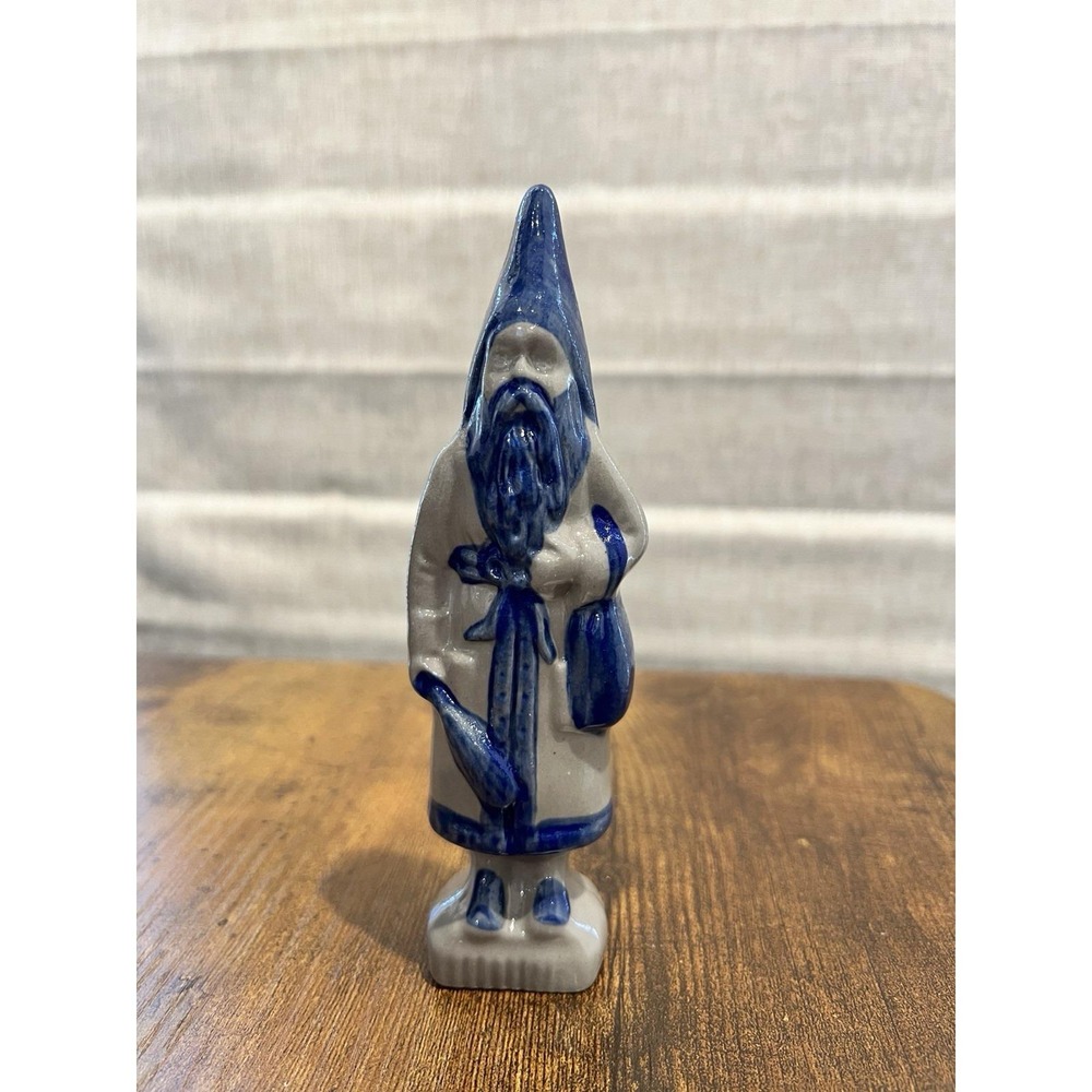 Vintage BBP Pottery Santa Figure |‎ Salt Glaze Stoneware Christmas Decor